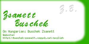 zsanett buschek business card